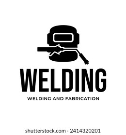Welding torch logo design. Welder tool vector design. Welding work logotype.