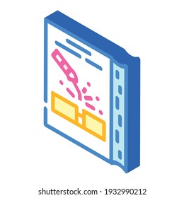welding tutorial isometric icon vector. welding tutorial sign. isolated symbol illustration