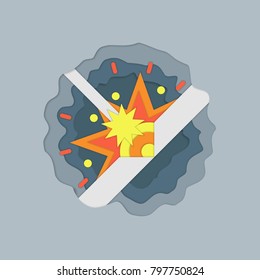 Welding type single-V groove weld, Welding vector illustration in paper art style.