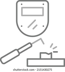 Welding vector icon. Can be used for printing, mobile and web applications.