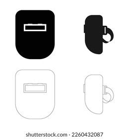 diseño de ilustración de icono del vector de soldadura