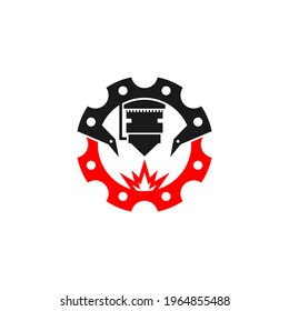 Welding vector icon logo design.eps