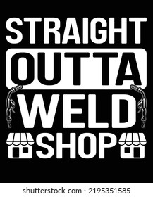 Welding vintage sunset vector silhouette shirt design