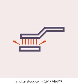 Welding work check vector icon design.