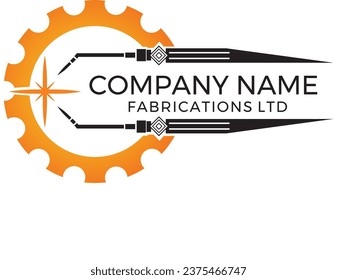 welding work logo design, fabrications logo design, icon, 