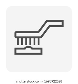 Pincel herramienta y trabajo de acero, diseño vectorial de icono para el diseño gráfico de trabajo de acero.