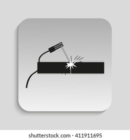 Welding works. Vector illustration.