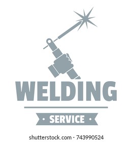 Welding workshop logo. Simple illustration of welding workshop vector logo for web