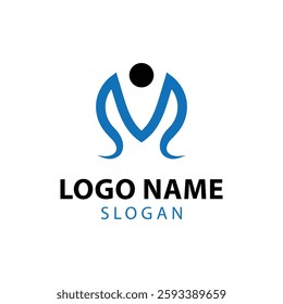 Welfare logo design, Social work logo, Organization logo design, Hand care charity logo emblem design template. rising star logos, Social foundation for human welfare vector illustration	