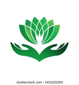 Well being logo template vector yoga icon design