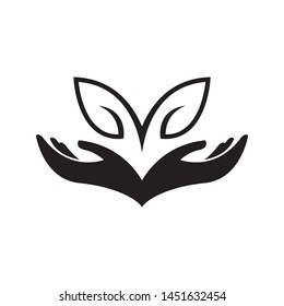Well being logo template vector yoga icon design