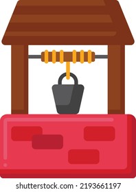 well cartoon vector illustration stock illustration
