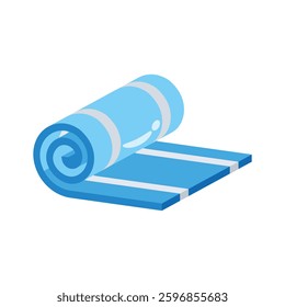 A well crafted 3d style icon of yoga mat