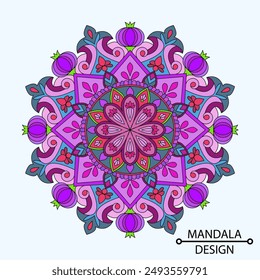 Well Crafted colour Mandala design. Easy Mandala Coloring Book Pages for Adults to Relax, Experiences Give Relief. Resizeable Vector File.