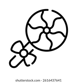 A well crafted icon of elf character designed in line style