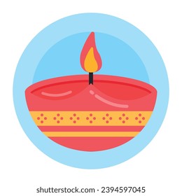 A well creative icon of clay light 
