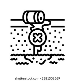 well design hydrogeologist line icon vector. well design hydrogeologist sign. isolated contour symbol black illustration