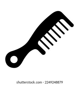 Well design icon of hair comb, editable vector