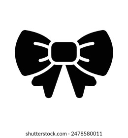 Well design vector of ribbon bow, editable icon style