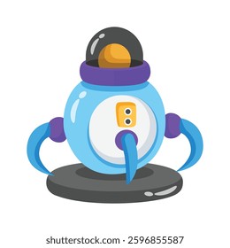 A well designed 3d style icon showing nanorobot