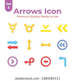 Well designed arrows vectors set, ready for premium use