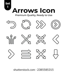 Well designed arrows vectors set, ready for premium use