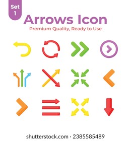 Well designed arrows vectors set, ready for premium use