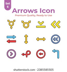 Vectores de flechas bien diseñados, listos para uso premium