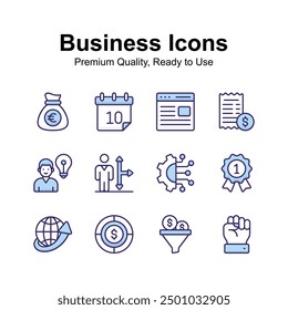 Well designed business and finance icons set, ready to use in websites and mobile apps