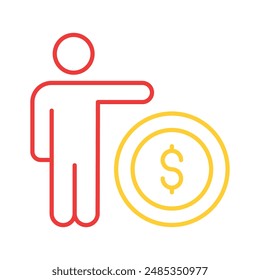 Diseño bien diseñado del Vector del hombre de negocios, listo para el uso premium