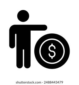 Diseño bien diseñado del Vector del hombre de negocios, listo para el uso premium