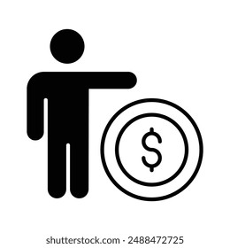Diseño bien diseñado del Vector del hombre de negocios, listo para el uso premium