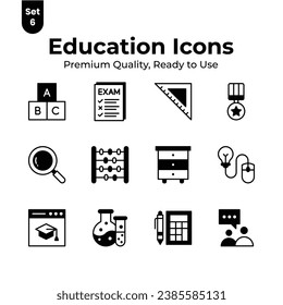 Well designed education vectors set, ready for premium use