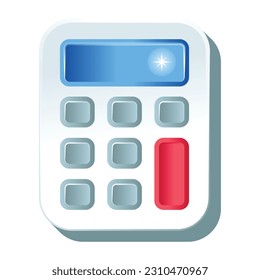 A well designed flat editable icon of calculator 