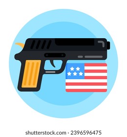 A well designed flat rounded icon of policeman 