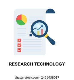 Diseño de iconos de investigación de mercado de estilo plano bien diseñado, listo para usar vector