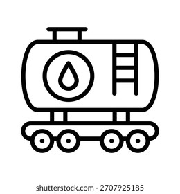 A well designed handy outline icon of patrol tank
