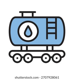 A well designed handy outline icon of patrol tank