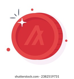 Well designed icon of Algorand coin, cryptocurrency coin vector design