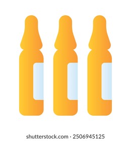 Well designed icon of ampoules in modern style
