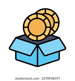 Well designed icon of Bitcoin, cryptocurrency coin vector design