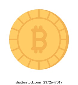 Well designed icon of Bitcoin, cryptocurrency coin vector design