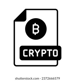Well designed icon of bitcoin document, Btc with document