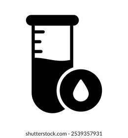 Well designed icon of blood test, customizable vector