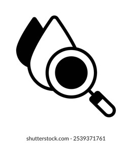 Icono bien diseñado de la prueba de sangre, Vector personalizable