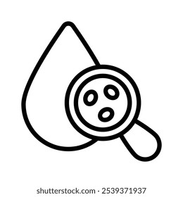 Well designed icon of blood test, customizable vector