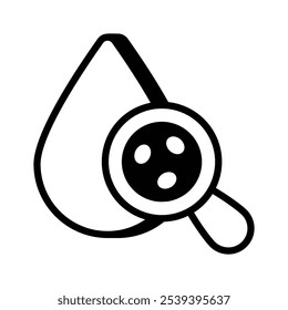 Well designed icon of blood test, customizable vector