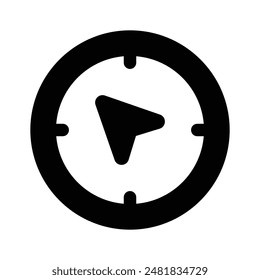 An well designed icon of compass in modern style, navigation tool icon