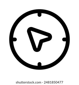 An well designed icon of compass in modern style, navigation tool icon