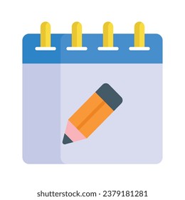 Well designed icon of daily planning in modern style